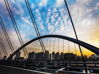 Chengdu’s  “ Butterfly Arch Bridge “ 